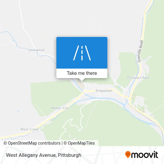 West Allegany Avenue map