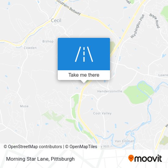 Morning Star Lane map