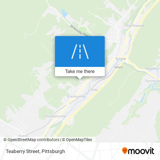 Teaberry Street map