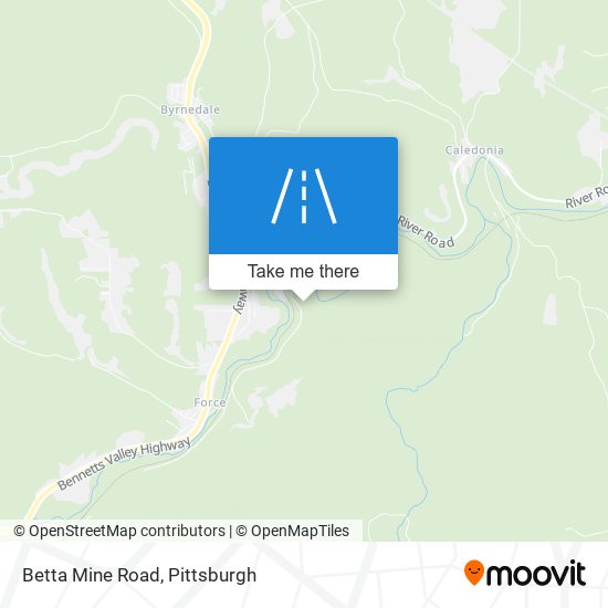 Mapa de Betta Mine Road