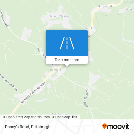 Mapa de Danny's Road