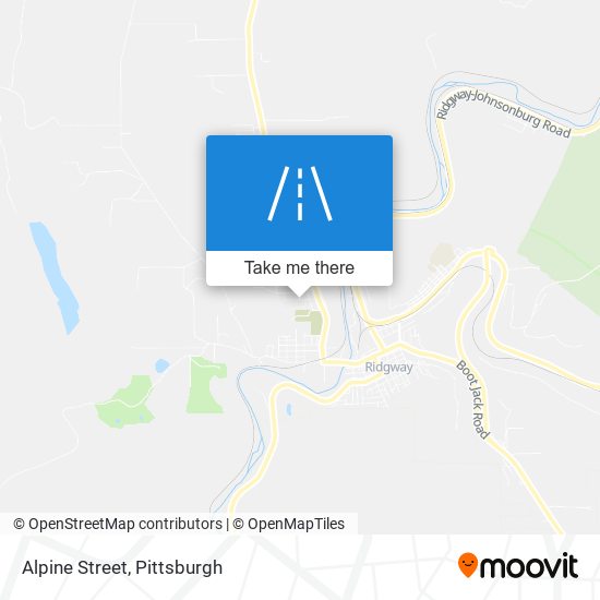 Alpine Street map