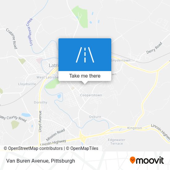 Mapa de Van Buren Avenue