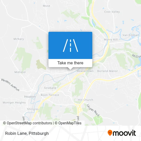 Robin Lane map