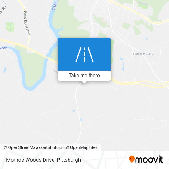 Monroe Woods Drive map
