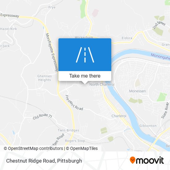 Mapa de Chestnut Ridge Road