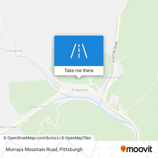 Murrays Mountain Road map