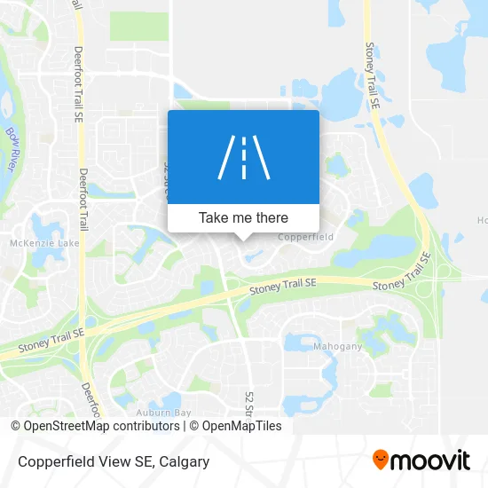 Copperfield View SE map