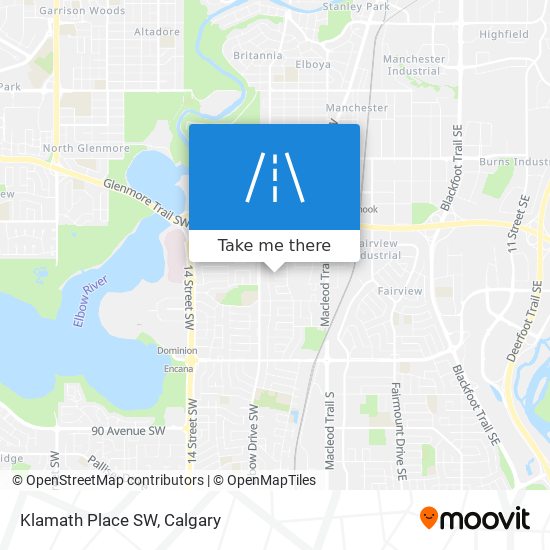 Klamath Place SW map