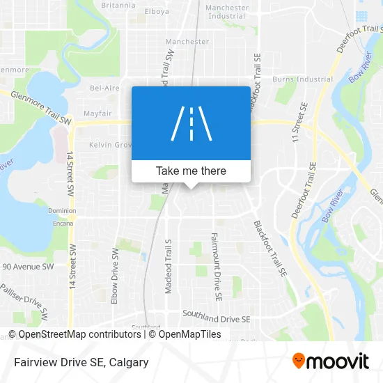 Fairview Drive SE map