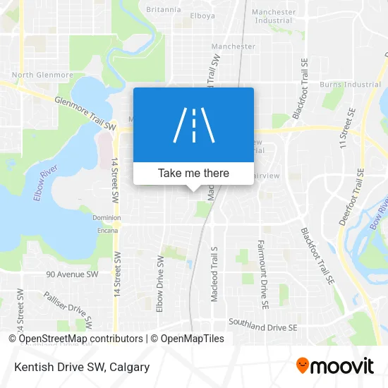 Kentish Drive SW map