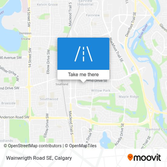 Wainwrigth Road SE map