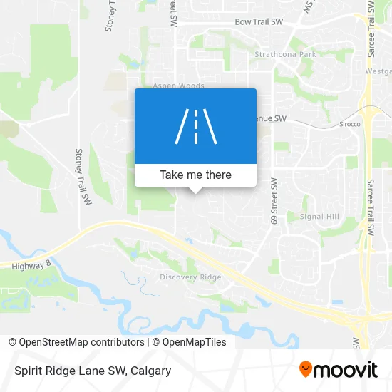 Spirit Ridge Lane SW map