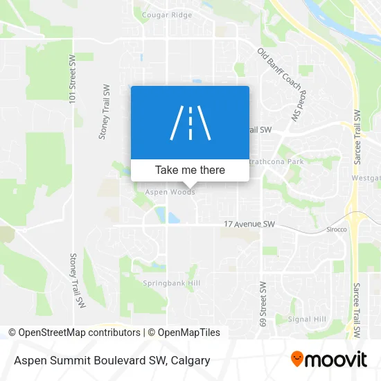 Aspen Summit Boulevard SW map