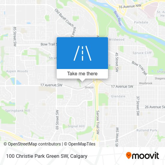 100 Christie Park Green SW map