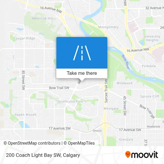 200 Coach Light Bay SW map