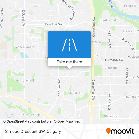 Simcoe Crescent SW plan