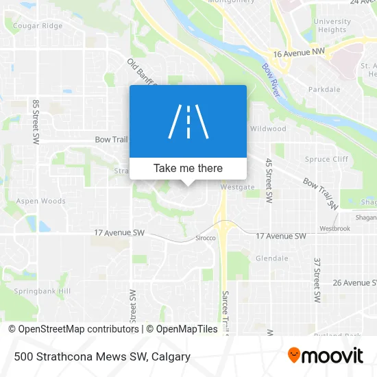 500 Strathcona Mews SW map