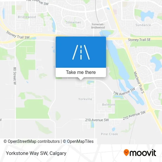 Yorkstone Way SW map