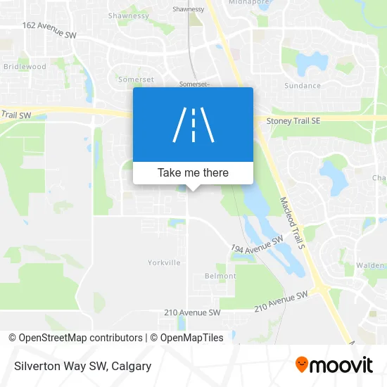 Silverton Way SW map