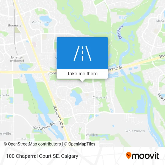 100 Chaparral Court SE map