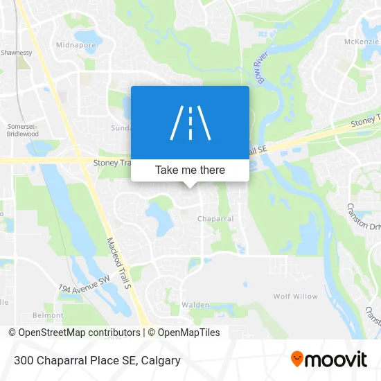 300 Chaparral Place SE map