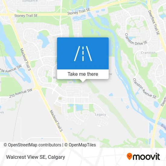 Walcrest View SE map