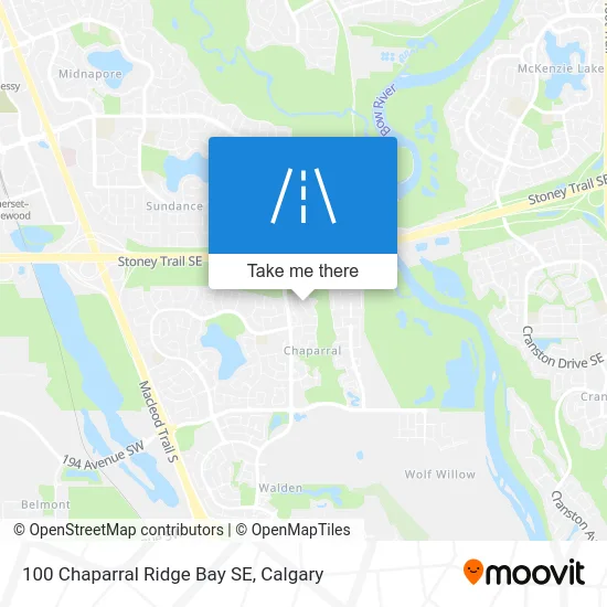 100 Chaparral Ridge Bay SE map