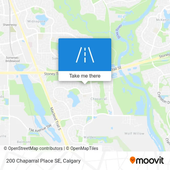 200 Chaparral Place SE map