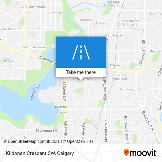 Kildonan Crescent SW map