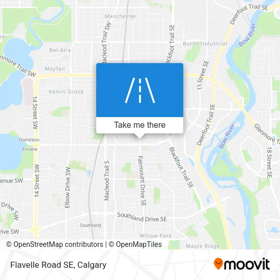 Flavelle Road SE map