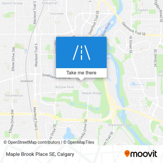 Maple Brook Place SE map
