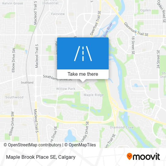 Maple Brook Place SE map