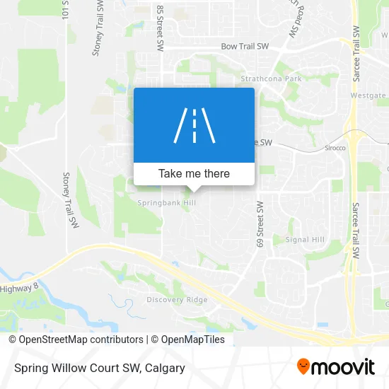 Spring Willow Court SW map