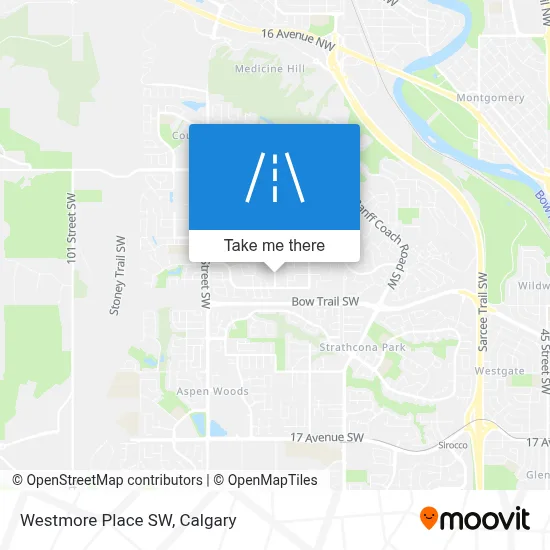 Westmore Place SW map