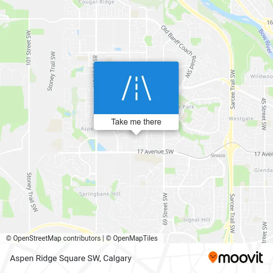 Aspen Ridge Square SW map