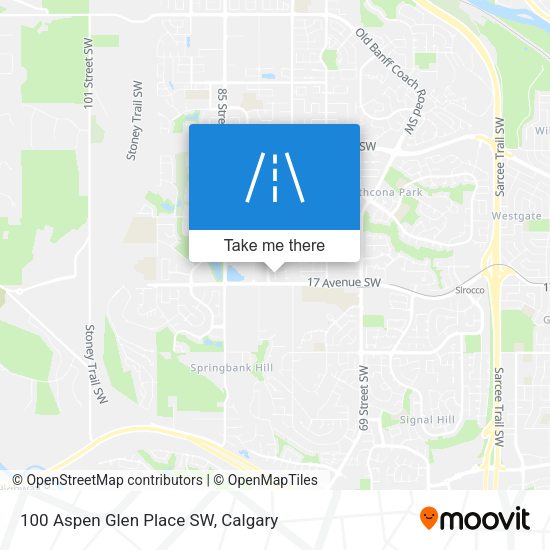 100 Aspen Glen Place SW map