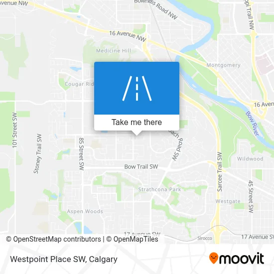 Westpoint Place SW map