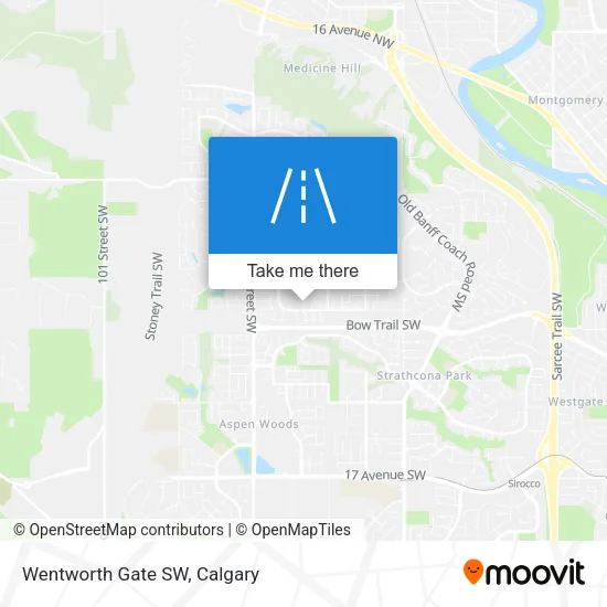 Wentworth Gate SW map