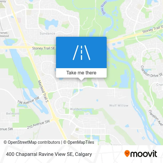 400 Chaparral Ravine View SE map