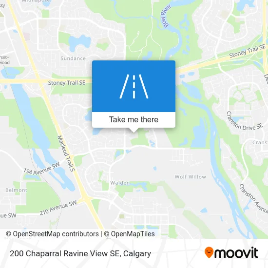 200 Chaparral Ravine View SE map