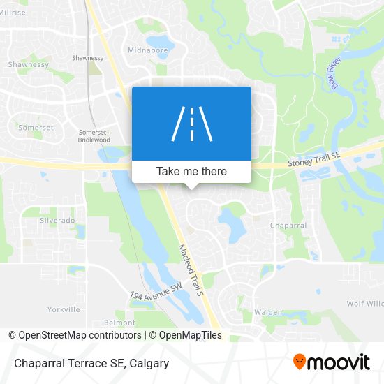 Chaparral Terrace SE map