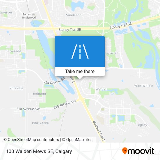 100 Walden Mews SE map