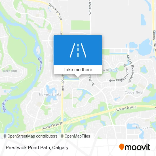 Prestwick Pond Path map