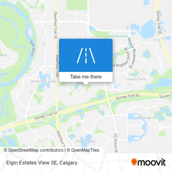 Elgin Estates View SE map