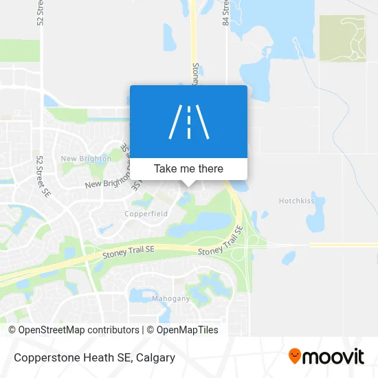 Copperstone Heath SE map