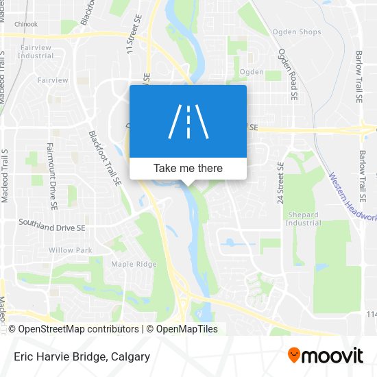 Eric Harvie Bridge plan