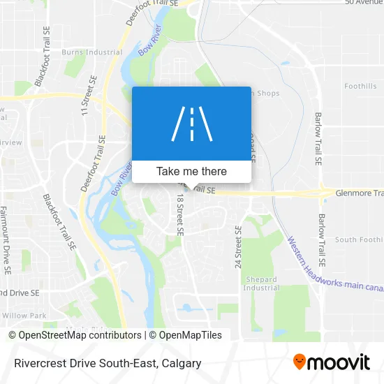 Rivercrest Drive South-East map