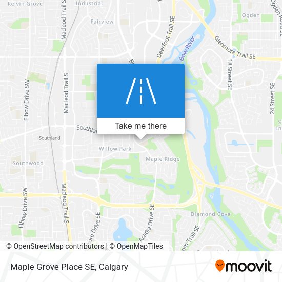 Maple Grove Place SE map