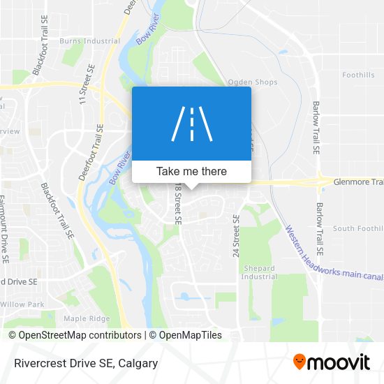 Rivercrest Drive SE map